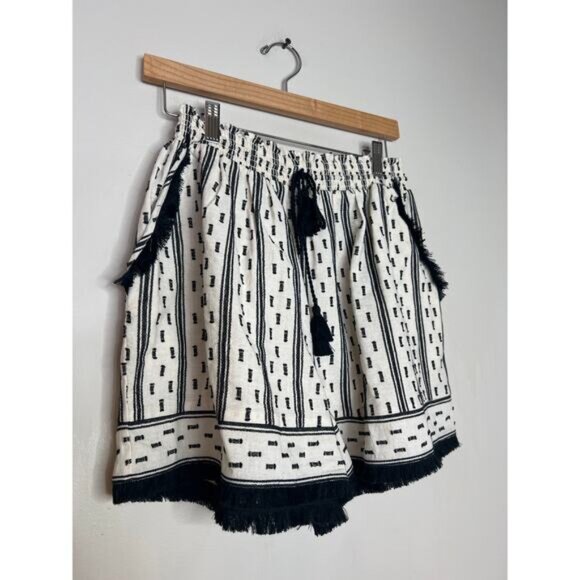 NEW Hunter Bell Helene Clip Dot Smocked Short Women's White Size: Small - Picture 3 of 6